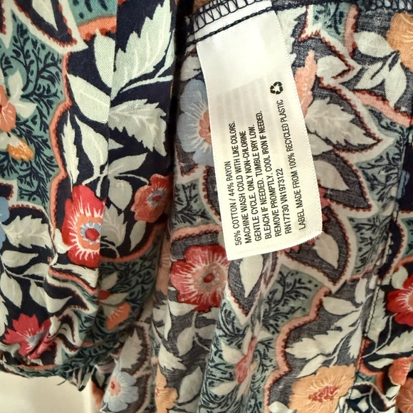 Universal Thread Floral Long Sleeve Dress - Multicolor - Picture 6 of 7